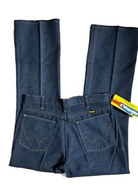 Wrangler ~ Men’s 32/30 ~ Vintage (1970’s) ~ USA ~ Blue Denim Bootcut Jeans ~ New